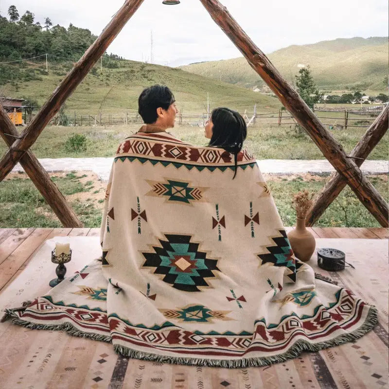 Wind Camping Rugs Outdoor Picnic Blanket Nap Blanket Bohemian Nap Blanket Angel Wishes