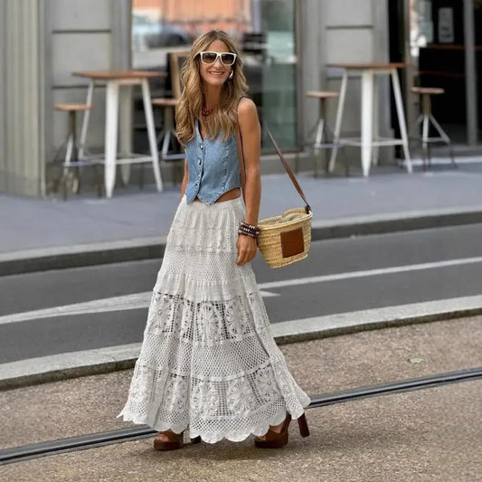 Crochet Lace Skirt Angel Wishes