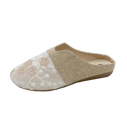 Low Heel Flat Slip-on Lofter Hollow Sandals Angel Wishes