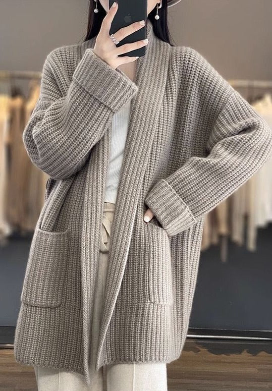 Simple Leisure Cardigan Angel Wishes