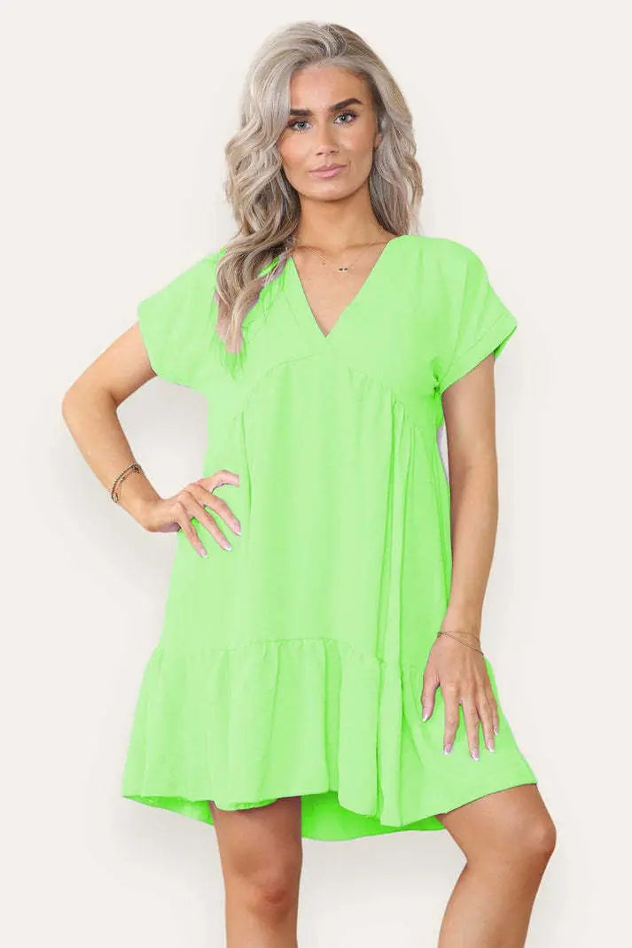 Fancy Style Tiered Smock Dress Angel Wishes