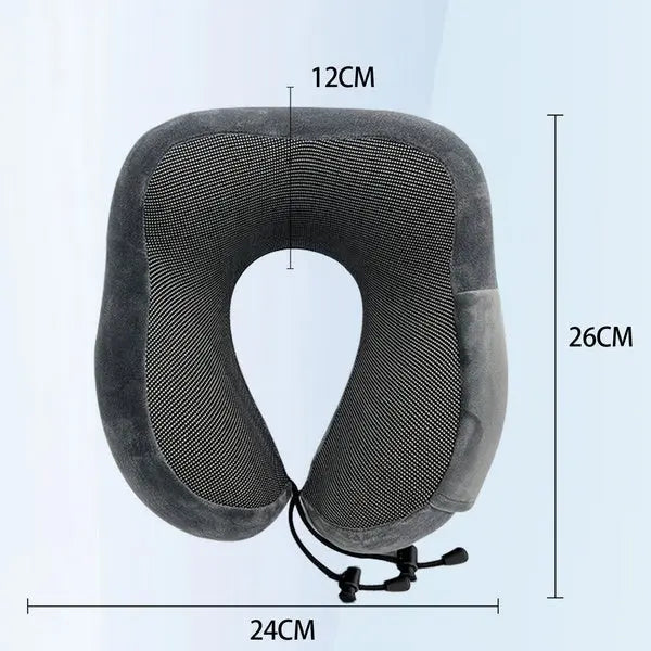 Memory Foam Travel Pillow Neck Support Cushion Without Carry Bag Ear Plugs Mask Angel Wishes