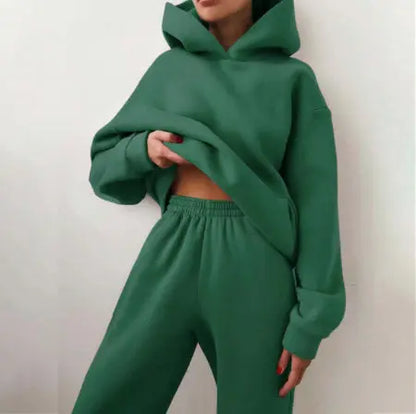 Women's Casual Hooded Sweater Two-piece Suit Clothes Hoodie Tracksuit Angel Wishes