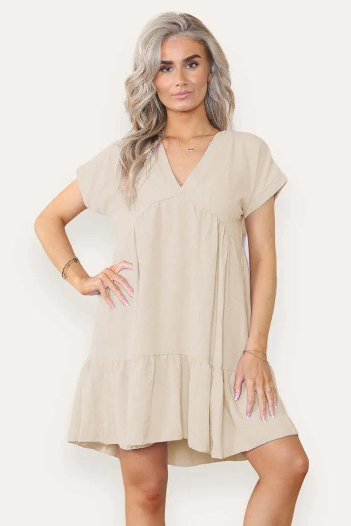 Fancy Style Tiered Smock Dress Angel Wishes