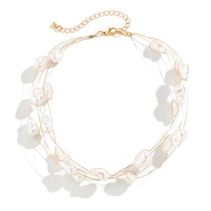 Versatile Baroque Pearl Necklace Bracelet For Women Angel Wishes