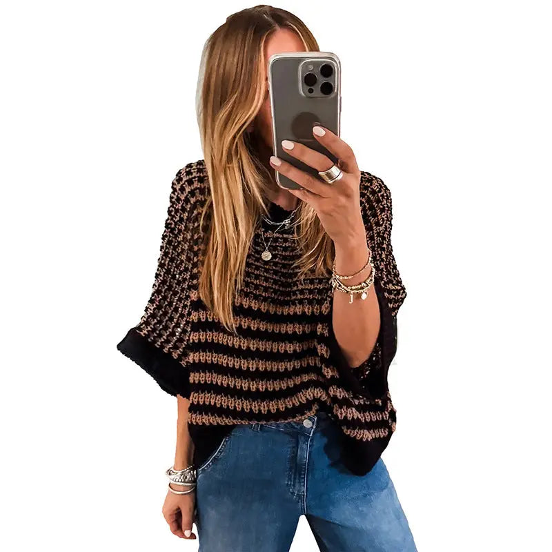 Womens Crew-neck Sweater A Stylish Versatile And Relaxed-fit Top Angel Wishes