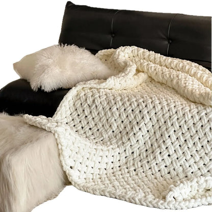 Hand-knitted Wool Blanket Angel Wishes
