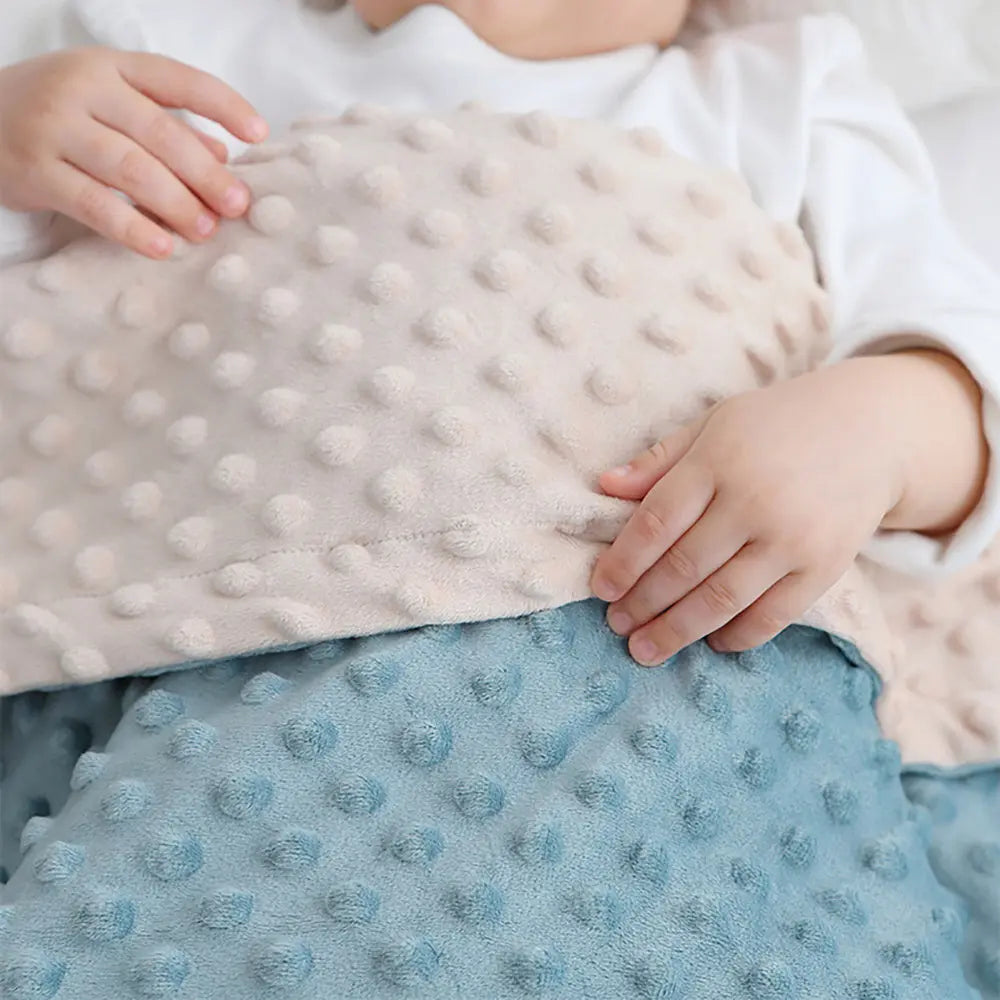 Baby Blanket For Girls Super Soft Double Layer With Dotted Backing Soft Baby Blanket With Dotted Backing Newborn Nursery Swaddling Blankets Infants Boys Girls Receiving Blanket For Toddler - Angel Wishes