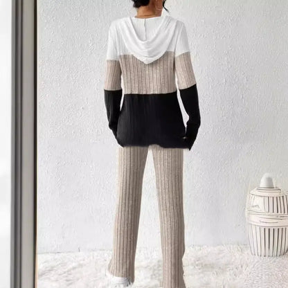 Hooded Zipper Trousers And Top Angel Wishes