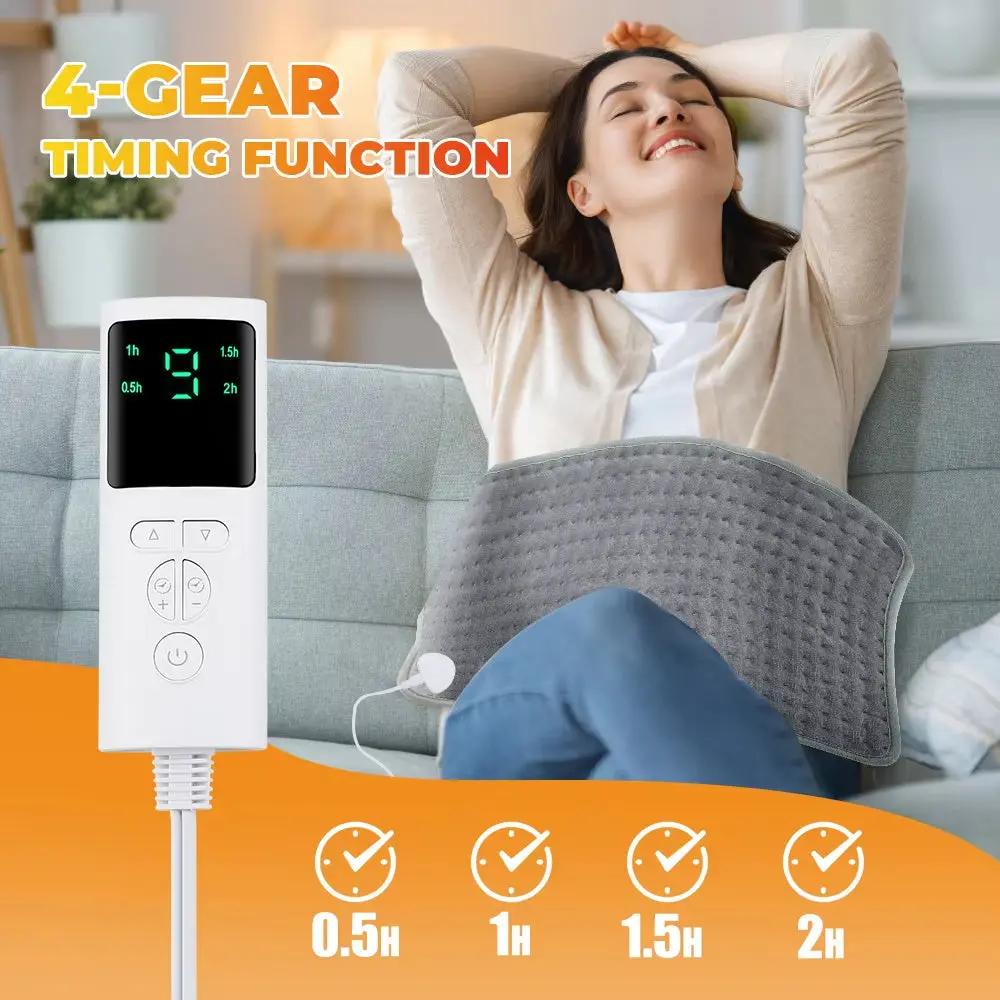Electric Heating Pad Blanket Timer Heating Pad For Shoulder Neck Back Spine Leg Winter Warm - Angel Wishes