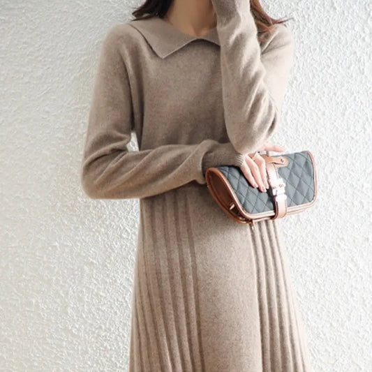 Fashion Wool Knitted Dress Angel Wishes