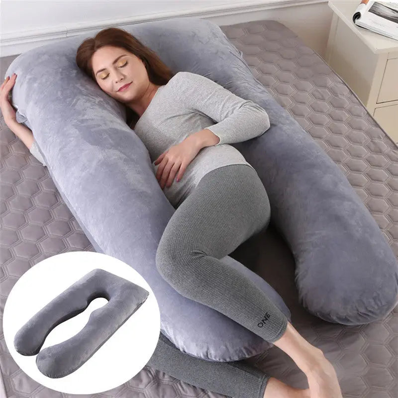 Summer Sleeping Support Pillow For Pregnant Women U Shape Maternity Pillows Pregnancy Ice Silk Angel Wishes
