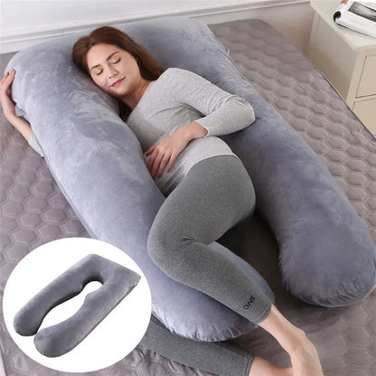 Summer Sleeping Support Pillow For Pregnant Women U Shape Maternity Pillows Pregnancy Ice Silk Angel Wishes