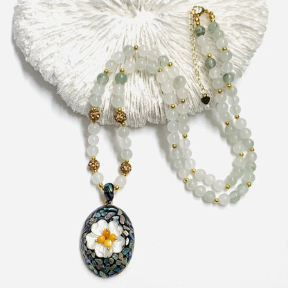 Mother-of-pearl Necklace Angel Wishes