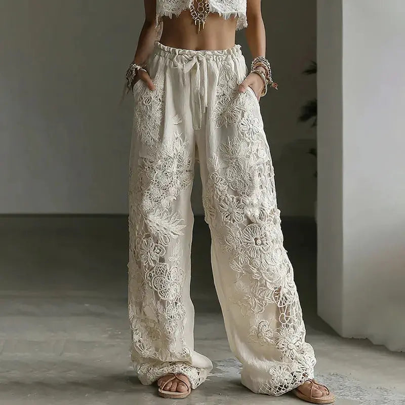 Elegant Straight Trousers Angel Wishes