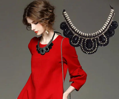 Round Neck Clothes Pendant All Match Fashion Fake Collar Necklace Angel Wishes