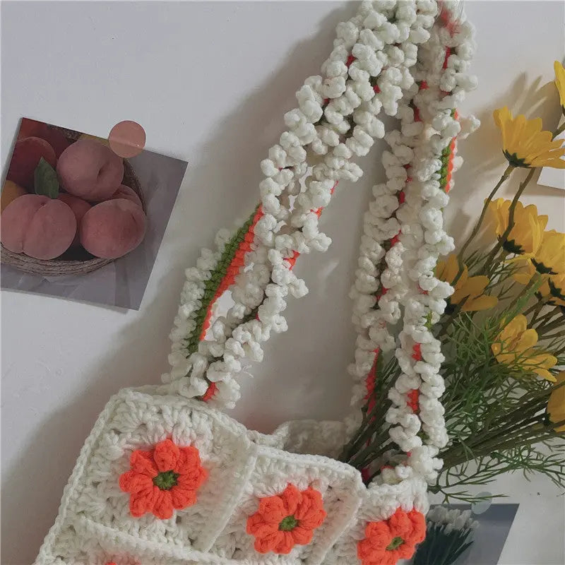 Small Wrinkle Chrysanthemum Yarn Crochet Self-made Hand-knitted Products Angel Wishes