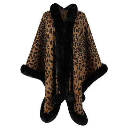 Autumn And Winter New Fur Collar Cape Cardigan For Women Angel Wishes