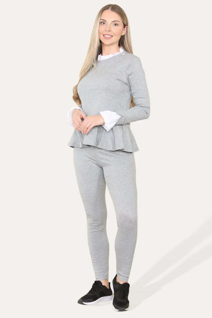 Pleated Lounge Wear Set Angel Wishes