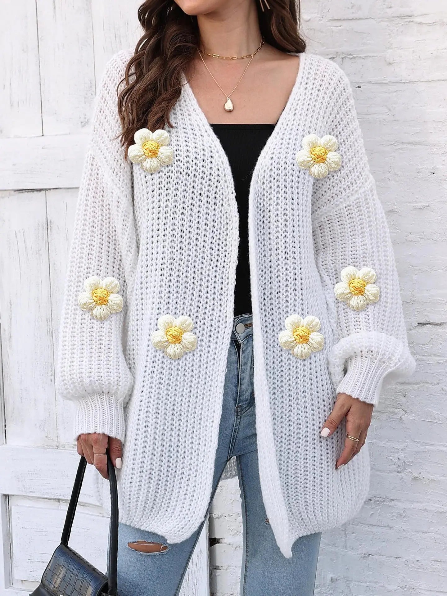 Women's Thick Coat Thick Needle Woven Sweater Angel Wishes