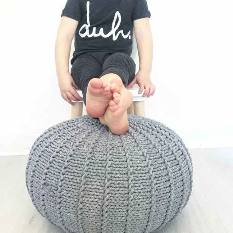 Home Decor Hand Knitted Lazy Sofa Pouf Angel Wishes