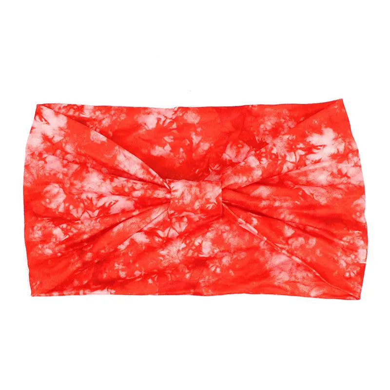 Tie-dye Sports Sweat-absorbent Hair Band Headscarf Angel Wishes