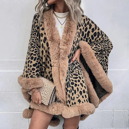 Autumn And Winter New Fur Collar Cape Cardigan For Women Angel Wishes