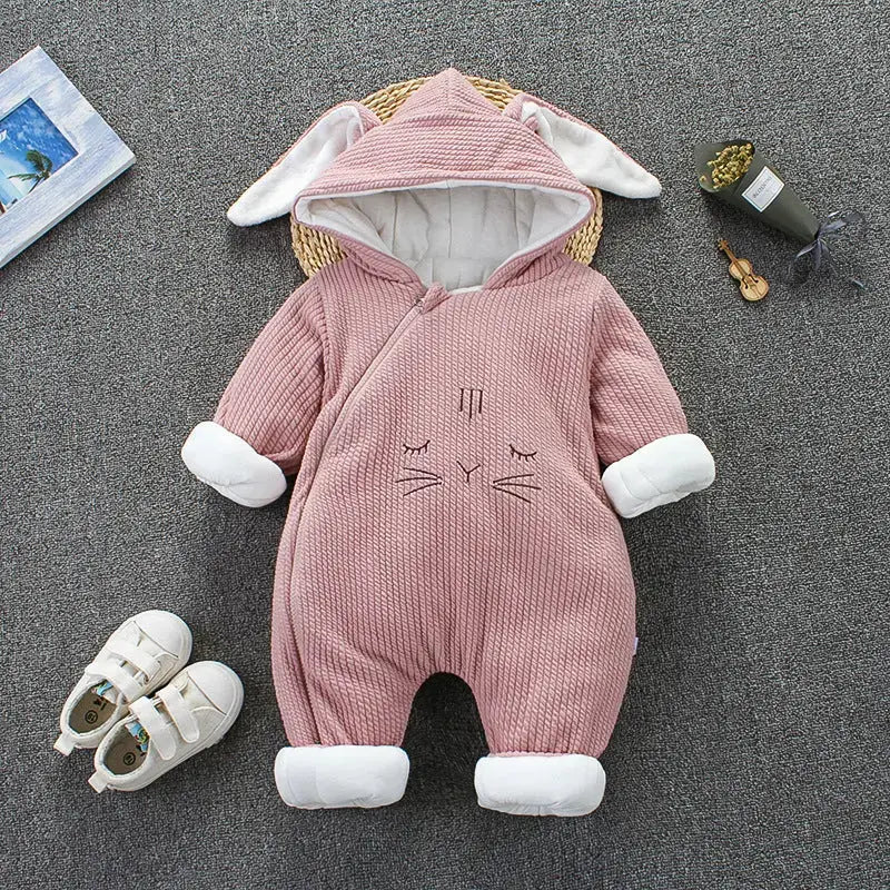 Autumn Winter Coat Jumpsuit Baby Clothing Newborn Snowsuit Boy Warm Romper Down Cotton Jackets Girl Snow clothes Bodysuit Angel Wishes