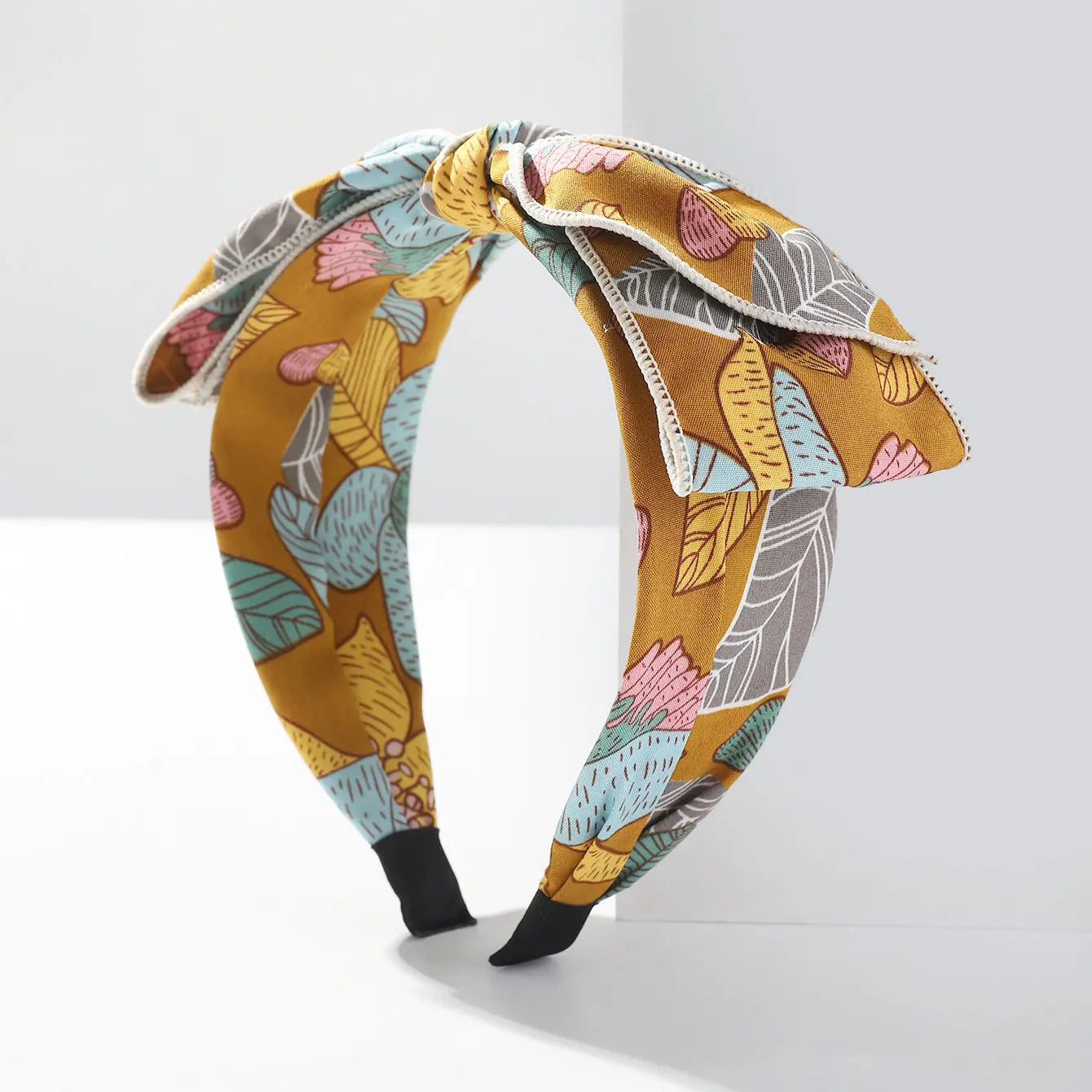 New Floral French Fashion Printed Hair Bow Hair Angel Wishes