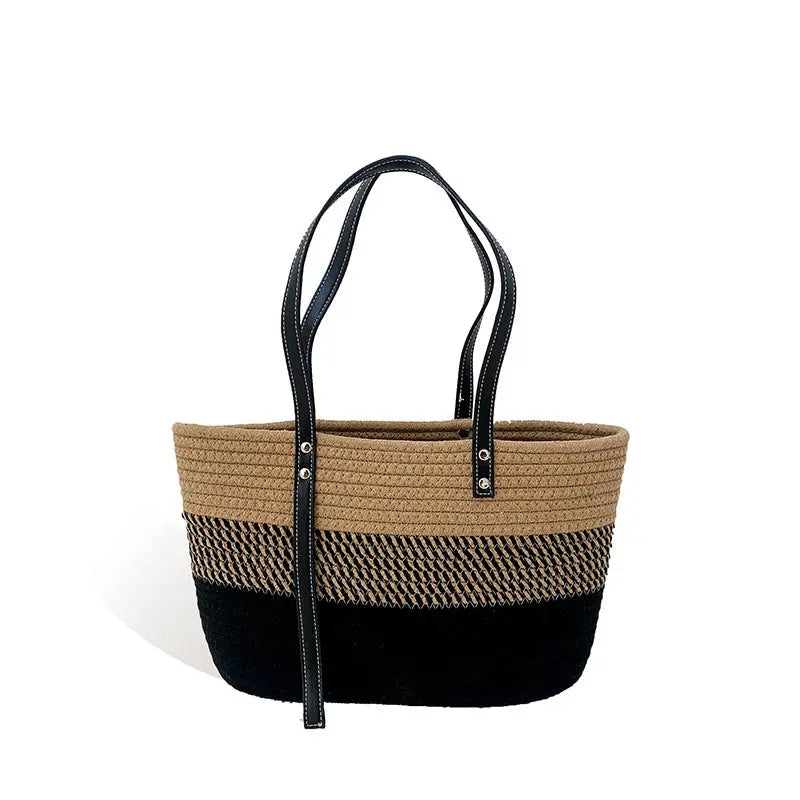 Hand Woven Vegetable Basket Versatile Beach Bag Angel Wishes