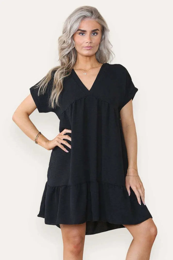 Fancy Style Tiered Smock Dress Angel Wishes