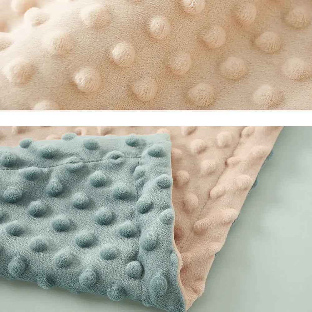 Baby Blanket For Girls Super Soft Double Layer With Dotted Backing Soft Baby Blanket With Dotted Backing Newborn Nursery Swaddling Blankets Infants Boys Girls Receiving Blanket For Toddler - Angel Wishes