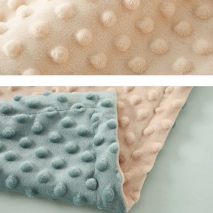 Baby Blanket For Girls Super Soft Double Layer With Dotted Backing Soft Baby Blanket With Dotted Backing Newborn Nursery Swaddling Blankets Infants Boys Girls Receiving Blanket For Toddler - Angel Wishes