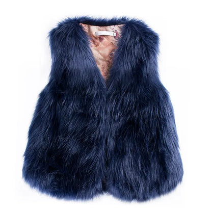 Winter Wool Fur Vest Warm Vest Angel Wishes