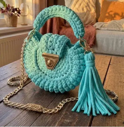 Bohemian Crochet Shoulder Bag - Angel Wishes