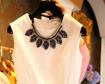 Round Neck Clothes Pendant All Match Fashion Fake Collar Necklace Angel Wishes