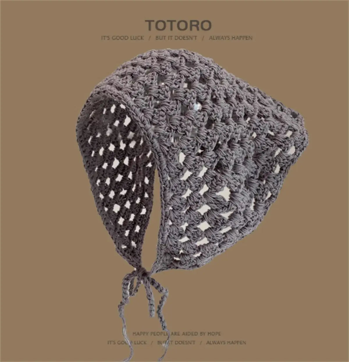 Knitted Hollow Crochet Triangle Headband For Women Angel Wishes