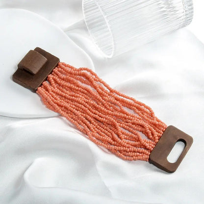 Multi-layer Elastic Stringed Beads Bracelet - Angel Wishes