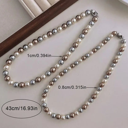 Round Pearl Necklace - Angel Wishes