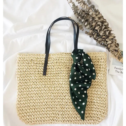 New Seaside Holiday Woven Bag Portable Angel Wishes