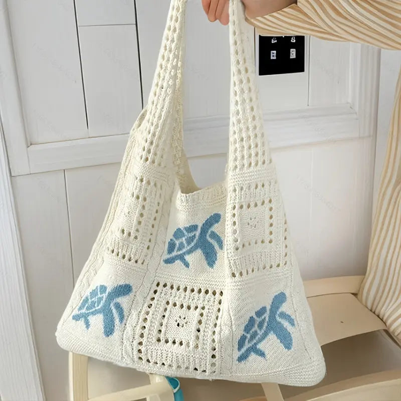 Hollow Knit Bag Angel Wishes