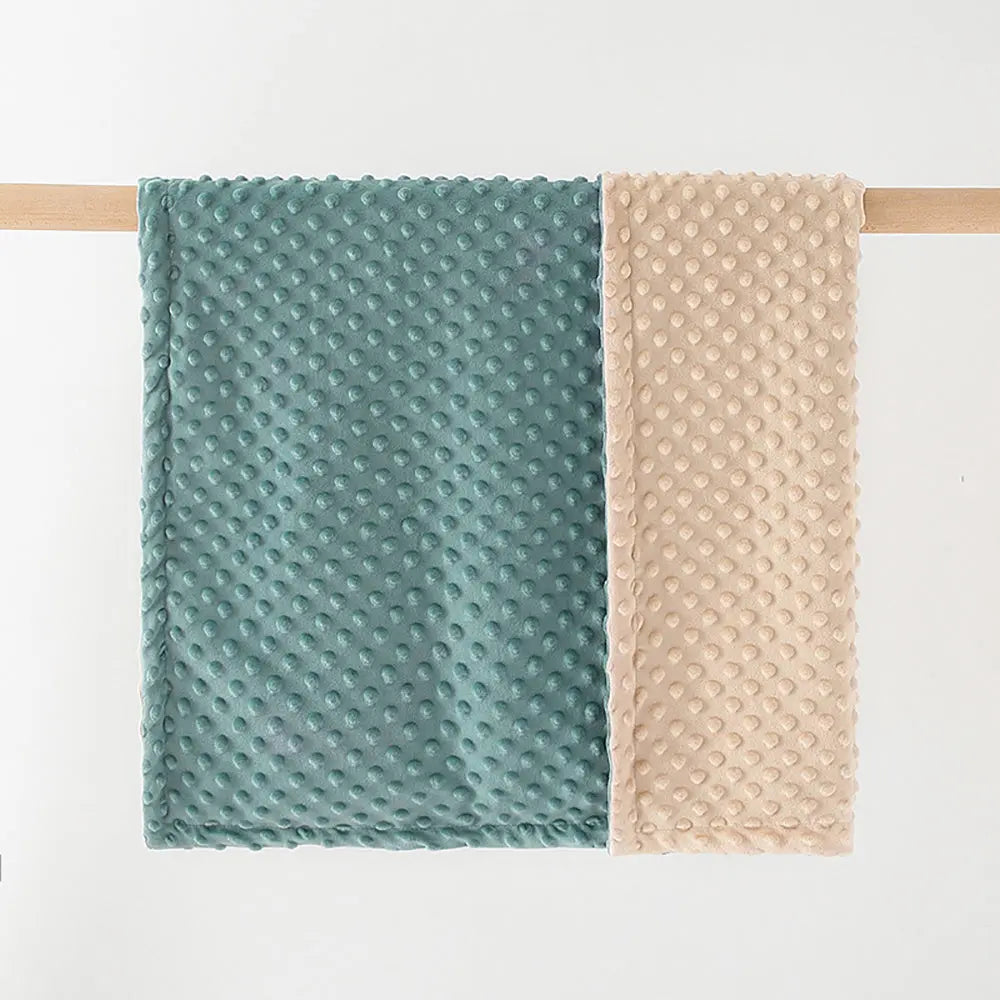 Baby Blanket For Girls Super Soft Double Layer With Dotted Backing Soft Baby Blanket With Dotted Backing Newborn Nursery Swaddling Blankets Infants Boys Girls Receiving Blanket For Toddler - Angel Wishes
