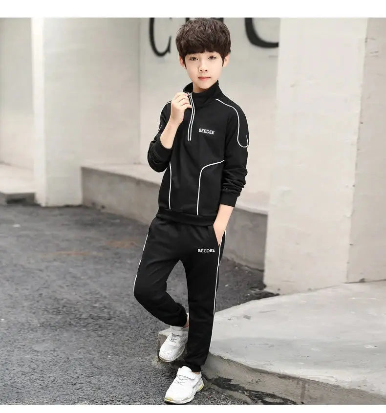 Boys Spring Clothes Suit Spring And Autumn Sports Western Style Angel Wishes