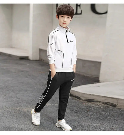 Boys Spring Clothes Suit Spring And Autumn Sports Western Style Angel Wishes