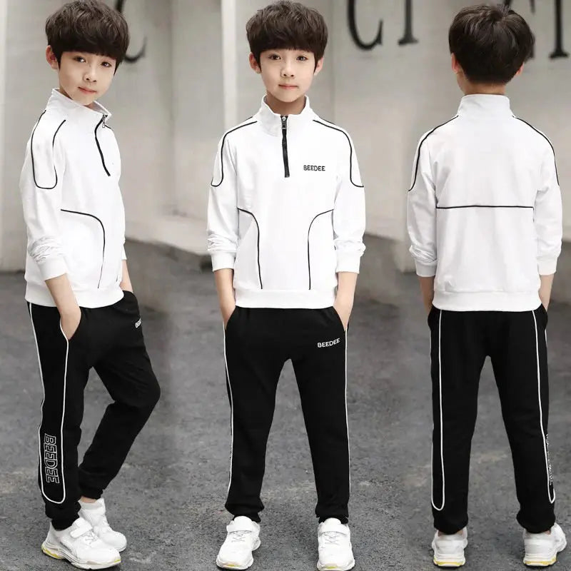 Boys Spring Clothes Suit Spring And Autumn Sports Western Style Angel Wishes