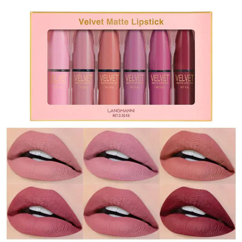 Bullet Matte Lipstick Set Matte Waterproof Angel Wishes