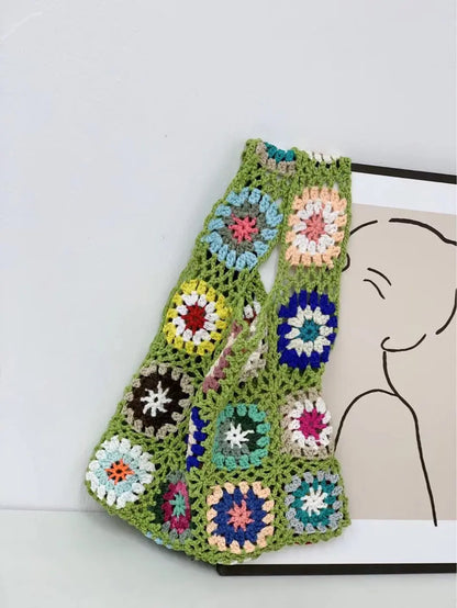 Ethnic Pattern Woven Bag - Angel Wishes