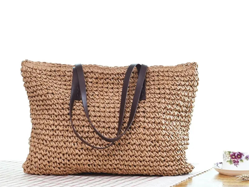 New Seaside Holiday Woven Bag Portable Angel Wishes