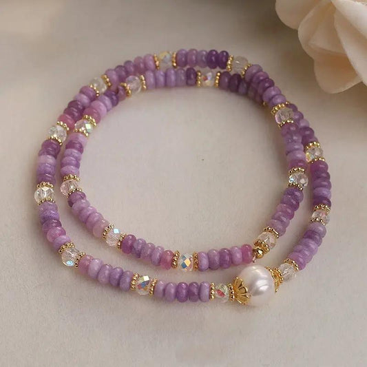 Stringed Pearls Bracelet Angel Wishes