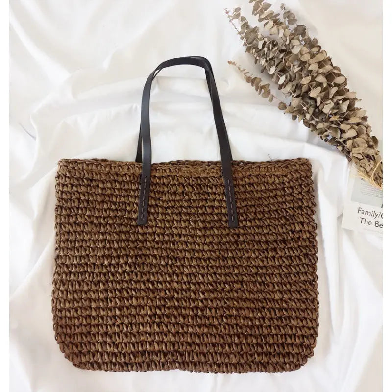 New Seaside Holiday Woven Bag Portable Angel Wishes
